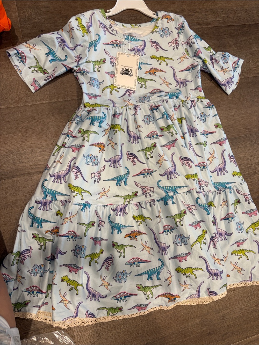Girls' Only Little Once Dino Print Dress size 10